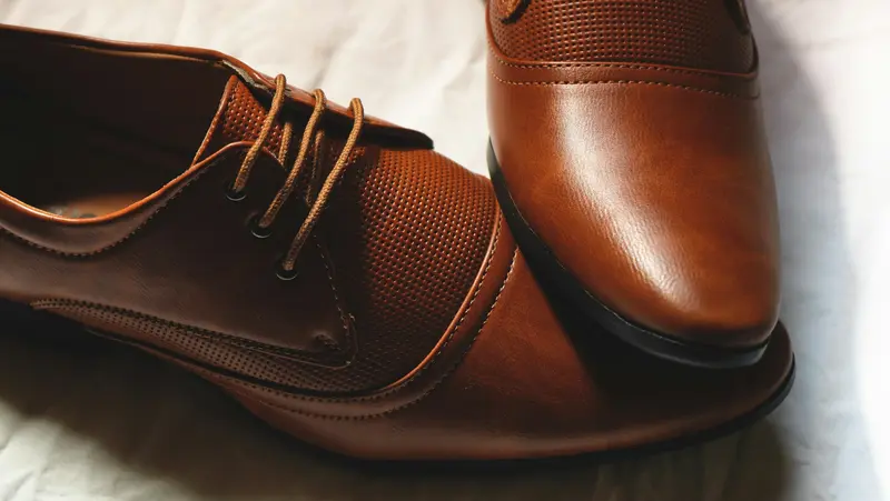 Zapatos oxford de piel marrón